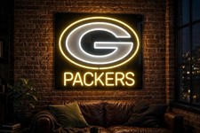 Green Bay Packers LED Neon Sign With Dimmer USB Powered Adjustable Light picture