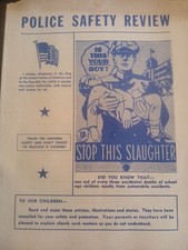 1950s Police Safety Review Booklet W Photographs & Illustration South Boston  Va picture