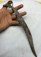 Roman Greek Byzantine Bronze Beautiful Knife Digger With Animal On Head picture