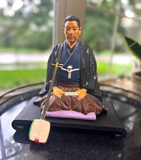 Vintage Japanese Hakata Doll Gentleman Musician Figurine w/ Shamisen picture