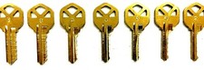 Kwikset KW1 1176 Space And Depth Keys 5 Cut Blanks HPC C31 Code Card  picture