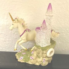 Vintage World of Imagination Mystical Kingdoms Unicorn/Castle Figurine Numbered picture