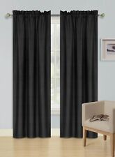 2pc set window curtain panel 100% privacy blackout lined drapery for bedroom R64 picture