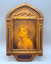 Vintage Divine Innocence Charles Bosseron Chambers Jesus Child Framed Religious picture