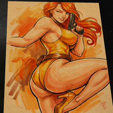 Scarlett G.I. Joe Art Print Signed 8.5x11 | Art by Keyeske picture