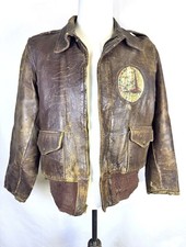 WWII / WW2 USAAF LEATHER FLIGHT JACKET AIR TRANSPORT COMMAND PATCH - NAMED picture