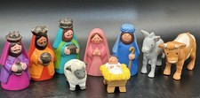 Vintage 1993 Avon Kids My First Christmas Nativity Complete 9 Piece Figure Set picture