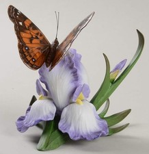 Lenox American Painted Lady Butterfly Iris Fine Porcelain Figurine 1993 NIB picture