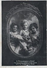 3 Princesses Liliput Smallest Sisters in World Midget City Show Circus Sideshow picture