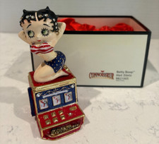 NIB Official Betty Boop Hot Slots Figurine Trinket Box Slot Machine Connoisseur picture