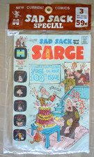 HARVEY SEALED 3 MULTI-PACK:  NM (1973) Sad Sack World #42, Sad Sack & Sarge #100 picture