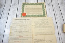 Vintage 1932 Rockbridge Motor Co. Ford Coupe Car Documents Lot Virginia picture