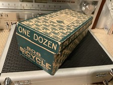 Vtg BOX  ONLY For 808 Tax Stamp Decks Bicycle Air Cushion Playing Cards **NICE** picture