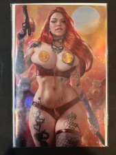 Jessi Zombie Hunter #2 Metal Pistol Shawn's Comics Exclusive By Shikarii #11/50 picture
