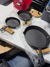 Pacilack Cast Iron Skillet Set 3 Piece picture