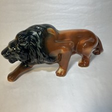 Vintage Robinson Ransbottom Ceramic Prowling Lion 14.5” Stunning picture