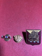Army DI dui SB screwback ww2 119th ORDNANCE COMPANY And 2 Lapel Pins picture