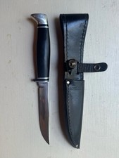 VINTAGE CASE XX 2 FINN USA KNIFE & ORIGINAL LEATHER SHEATH 1987 Never Sharpened picture