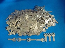 250 PACK GENUINE KWIKSET NICKEL CHROME PLATED LOCKSMITH KW1 KEY BLANKS BLANK picture