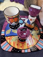 Ceramic Havdalah Set-Multicolor picture