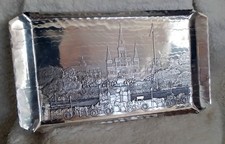 Wendall August Embossed Aluminum Butler's Tray New Orleans, Jackson Square picture