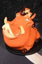 RARE Disney Auctions Pumbaa & Timon Limited Edition 350 Made Cookie Jar BOX picture