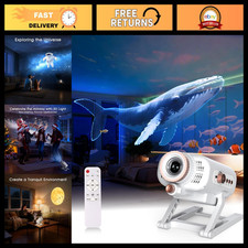 3D Galaxy Projector, 60 Dynamic Scenes Star Projector with Bluetooth Speaker & 1 picture