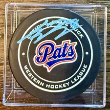 Connor Bedard Autographed Regina Pats Game Puck - A J Sports COA / Blackhawks  picture