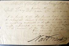 1820 Customs House Document Signed Nathl Tracy Boston Merchants Cabot & Perkins picture