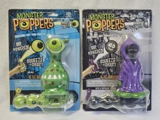 Vintage NOS Monster Poppers Air Powered Shooting Toy Sealed Opto & Moody Figures picture