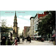 c1910 Tremont Street US 614 Boston MA Original Postcard PC9 picture