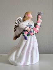  Vintage Schmid Angel Music Box 186  of 2000 hand painted  picture