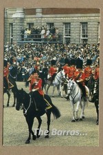 H.M QUEEN ELIZABETH II Trooping of colour THOMAS & BENACCI POSTCARD picture