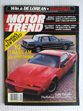 Motor Trend Magazine 1982 - The Complete Year - All 12 Issues picture