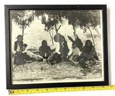 VINTAGE 1893 CHEIF QUANAH PARKER&FAMILY CAMP PHOTOGRAPH,NATIVE AMERICAN,8x10