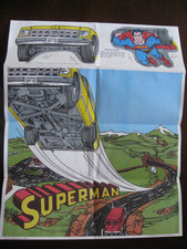VINTAGE SUPERMAN 3D POSTER FROM 1978 CAME IN POST AND HONEYCOMB CEREAL BOXES picture