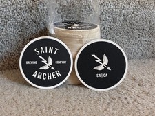 20 Beer Coasters Saint Archer Brewing Company USA CLOSED U608 picture