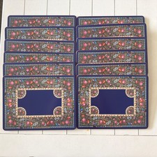 Pimpernel Mulhouse Cork Backed Placemat 12 Heat Stain Resistant 12”x9” picture
