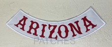 Arizona Rocker Embroidered Motorcycle Biker Patch 13 - 14 