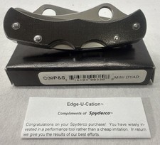 Spyderco C39P&S Mini-Dyad *NEW IN BOX* *ULTRA RARE* ATS-55 SEKI CITY JAPAN picture