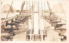 Commodore Perry's Flagship Niagara Cannons on Deck Real Photo Postcard AA76842 picture