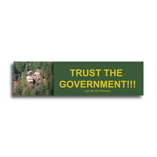 THE WAR CLUB TWC ASK THE WEAVERS BUMPER STICKER SLAP RUBY RIDGE IDAHO TRUST GOVT picture