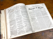 Rare 1853 & 1854 Dwight's Journal of Music ~ Bound, Complete Weekly Issues picture