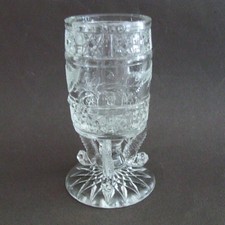 Bryce, Higbee & Co. Clear Glass Dolphin-Footed Toothpick Holder EAPG 1897 - 1907 picture