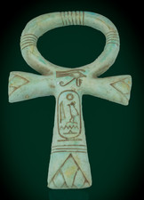 Ancient Egyptian Antiques Rare Ankh Key of Life Figurine Statue Figurine BC picture