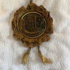 Vintage German Wax Folk Art Badwindsheim Germany Wall Plaque          h5 picture