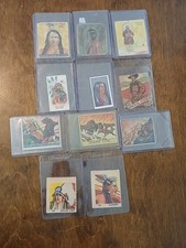 1933 Goudey Indian Gum 38 Sitting Bull 11 Card Native LOT R128 Authentic Vintage picture