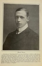 1912 Vintage Magazine Illustration Author Alfred Noyes picture