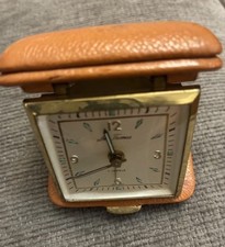 Vintage Seth Thomas Travel Alarm Clock Made In Germany ca. 1950s🔥FAST SHIP🔥 picture