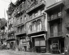 1911 CHINA TOWN STREET SCENE New York PHOTO  (172-B) picture